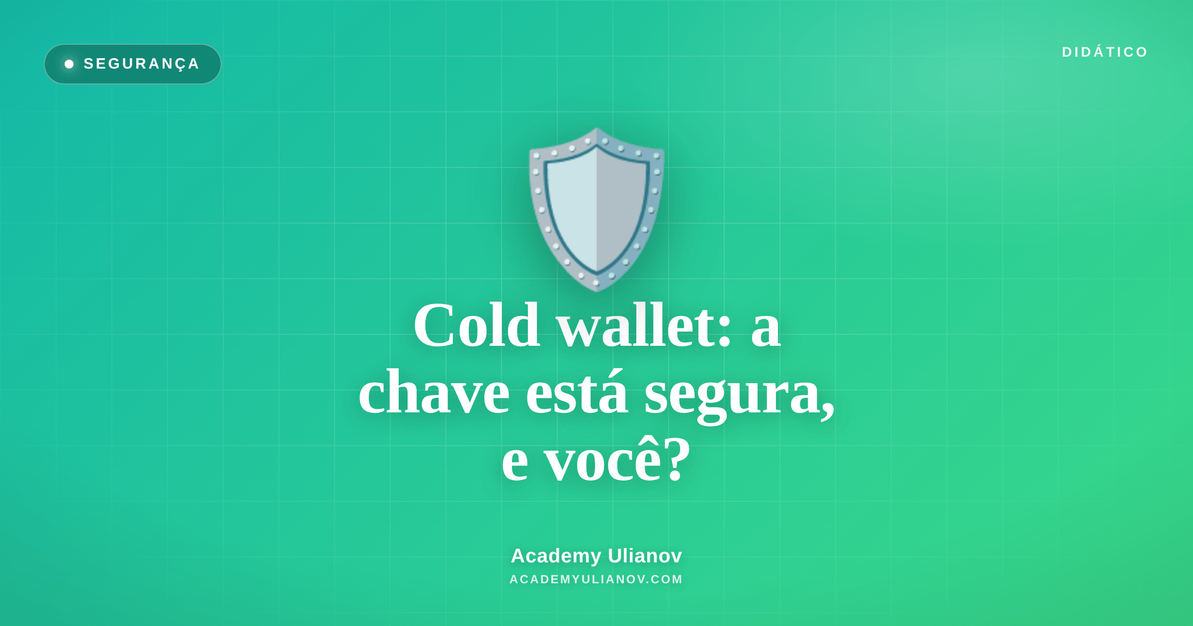 Academy Ulianov — Cold wallet: a chave está segura, e você?