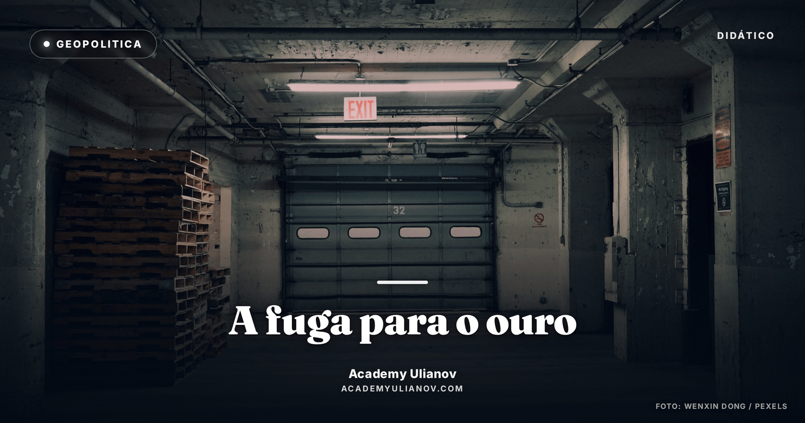 Academy Ulianov — A fuga para o ouro: o dolar perde terreno nas reservas · Foto: Wenxin Dong / Pexels