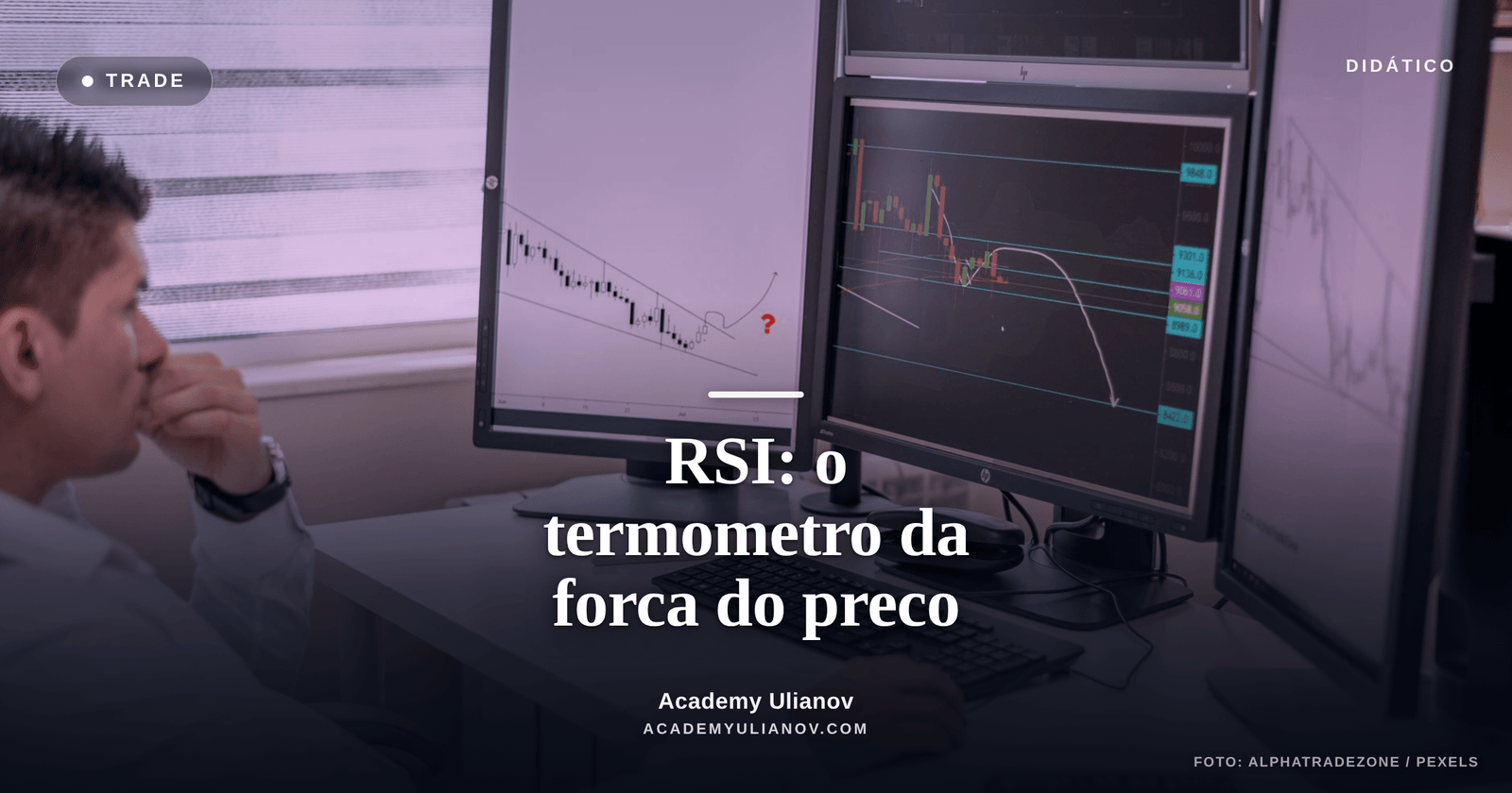Academy Ulianov — RSI: o termômetro da força do preço · Foto: AlphaTradeZone / Pexels