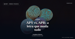 Academy Ulianov — APY vs. APR: a única letra que muda tudo · Foto: DS stories / Pexels