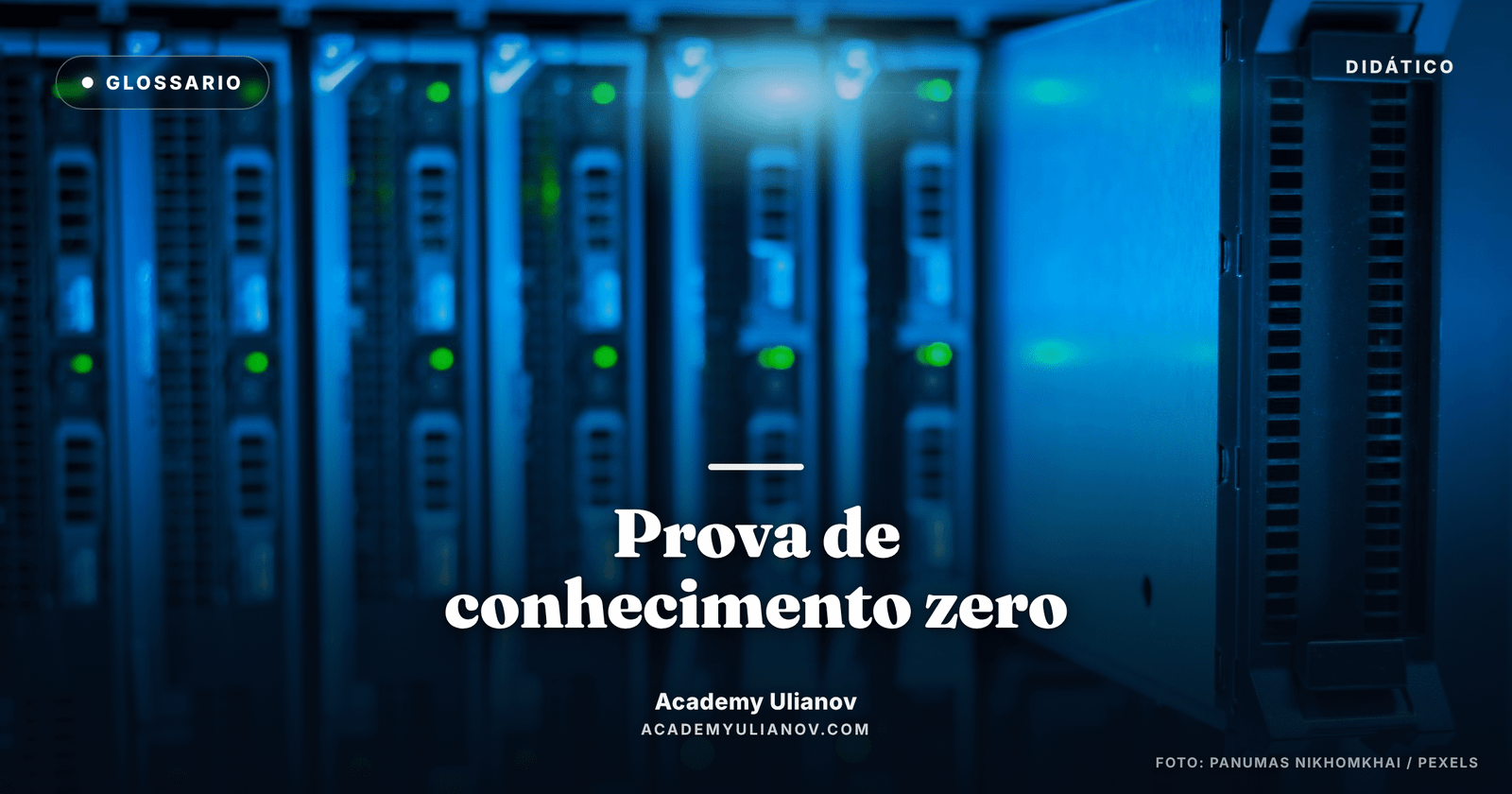 Academy Ulianov — Prova de conhecimento zero: provar sem revelar · Foto: panumas nikhomkhai / Pexels